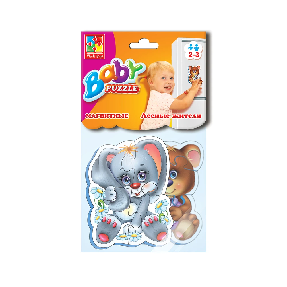 Мягкие пазлы Vladi Toys Baby puzzle "Лесные жители"