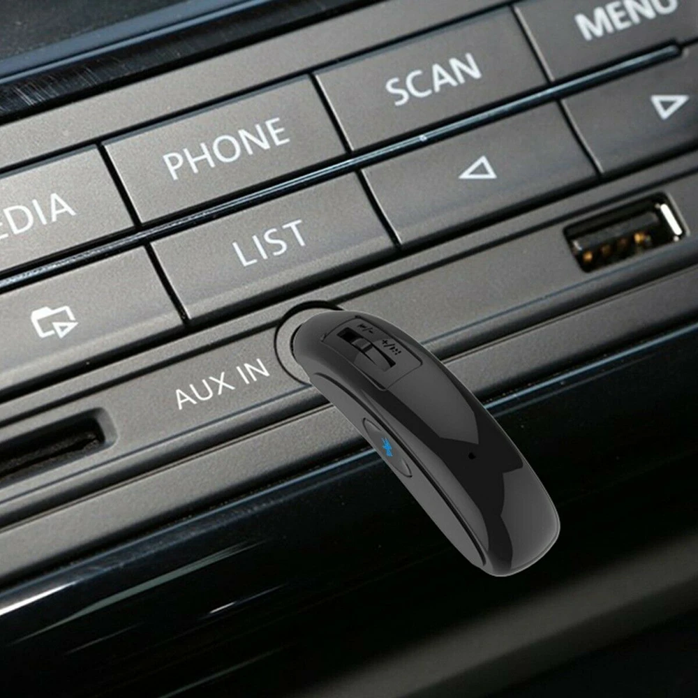 Мини Bluetooth 4,2 беспроводной аудио приемник автомобильный громкой связи 3,5 мм AUX стерео музыкальный адаптер с usb-кабелем для зарядки данных