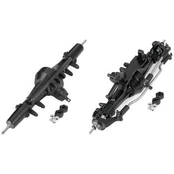 

2pcs Complete Front 6X6 Axle for Axial Scx10 90021 90027 90028 RC 1/10 Crawler - Front & Rear