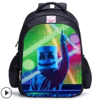 DJ Marshmello рюкзаки для детей рюкзаки для рюкзак для начальной школы для младших школьников рюкзаки для девочек мальчиков - Цвет: picture color
