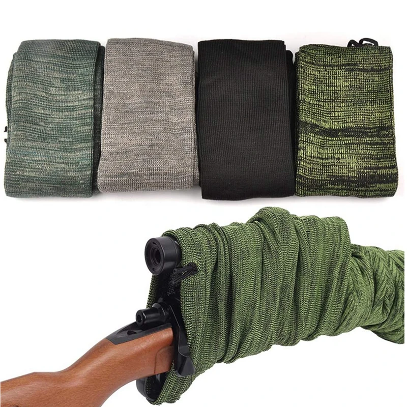 Fourreau chaussette pas cher pour fusil noir 130 cm scratch