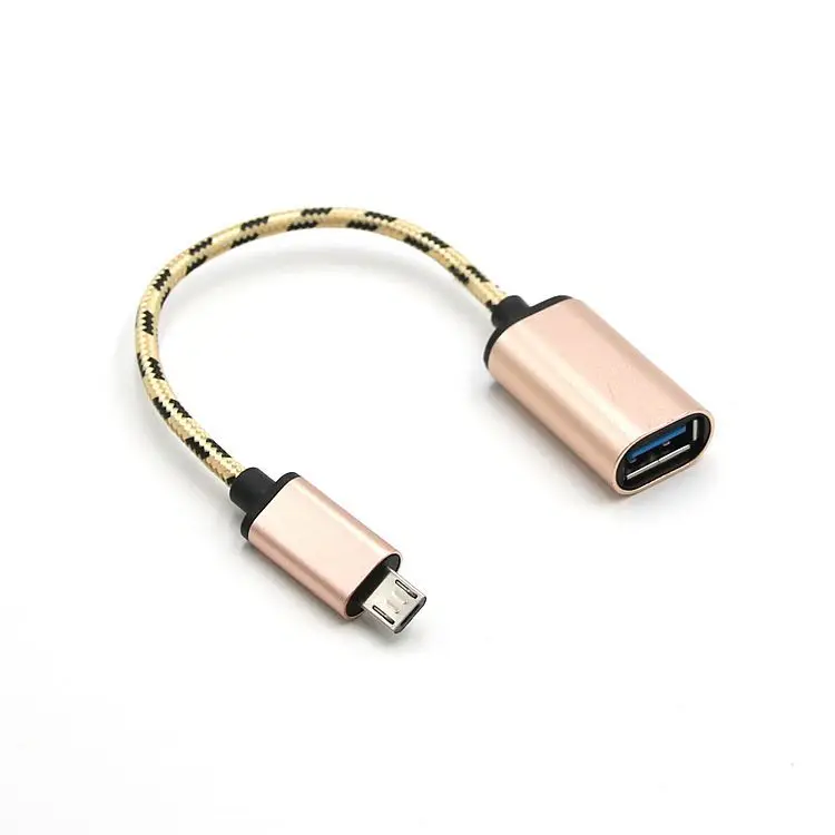 Micro USB к USB OTG адаптер кабель для OTG телефон планшет ноутбук клавиатура мышь SD кардридер флэш-накопитель USB адаптер