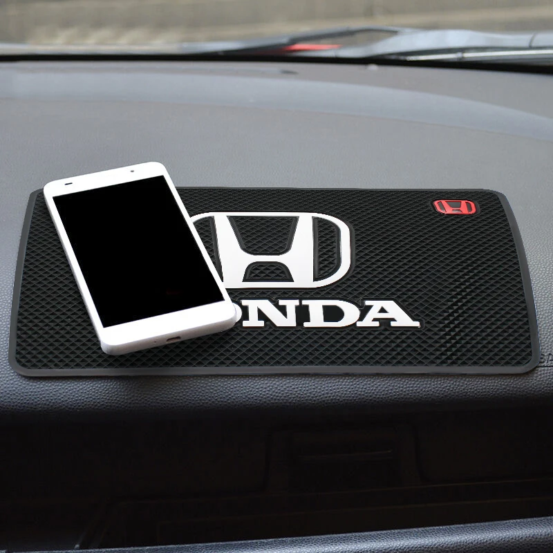 Alfombrilla de silicona antideslizante para coche, Panel de instrumentos de fijación de teléfono móvil para Honda Accord Civic Fit Crv Rd Stream Stepwgn Odyssey