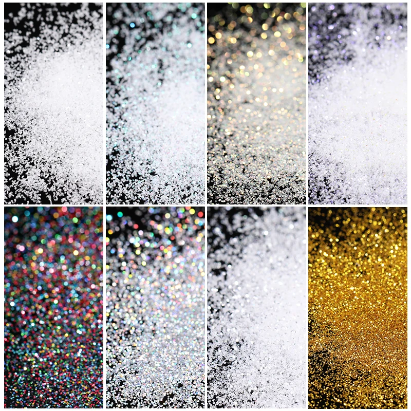 Iridescent Nail Glitter Green Blue Silver Black UV Gel Polish Powder Sparkly Shinning Decoration Chrome Dust Pigment nail powder nail glitter nail decoration nail decorations nail flakes nail powder set
