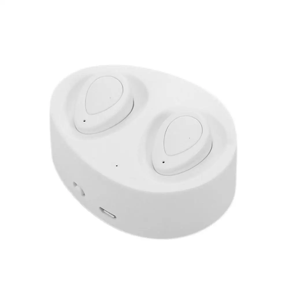 4 цвета мини-наушники-вкладыши стерео Bluetooth гарнитура громкой связи спортивные наушники беспроводные Bluetooth 4,1 наушники с микрофоном зарядное устройство коробка - Цвет: B