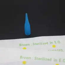 100 шт 1RL индивидуальные Упакованные наконечники игл для татуажа для постоянного макияжа татуировка бровей и губ машина стерилизованная насадка