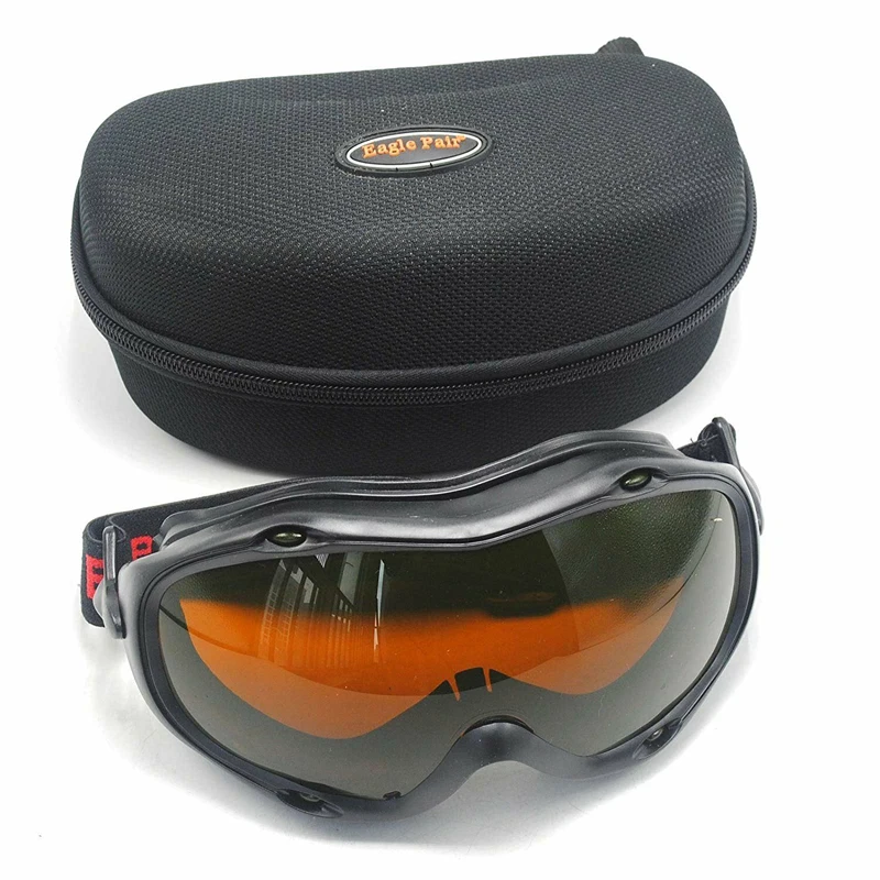 laser safety goggles for nd yag 532 and 1064nm lasers 190 540 dir l4 800 1100nm dir l4 ce CE Laser Safety Goggles 1064+532nm OD5+ 190-540&800-1700nm fit for Glass-wearers