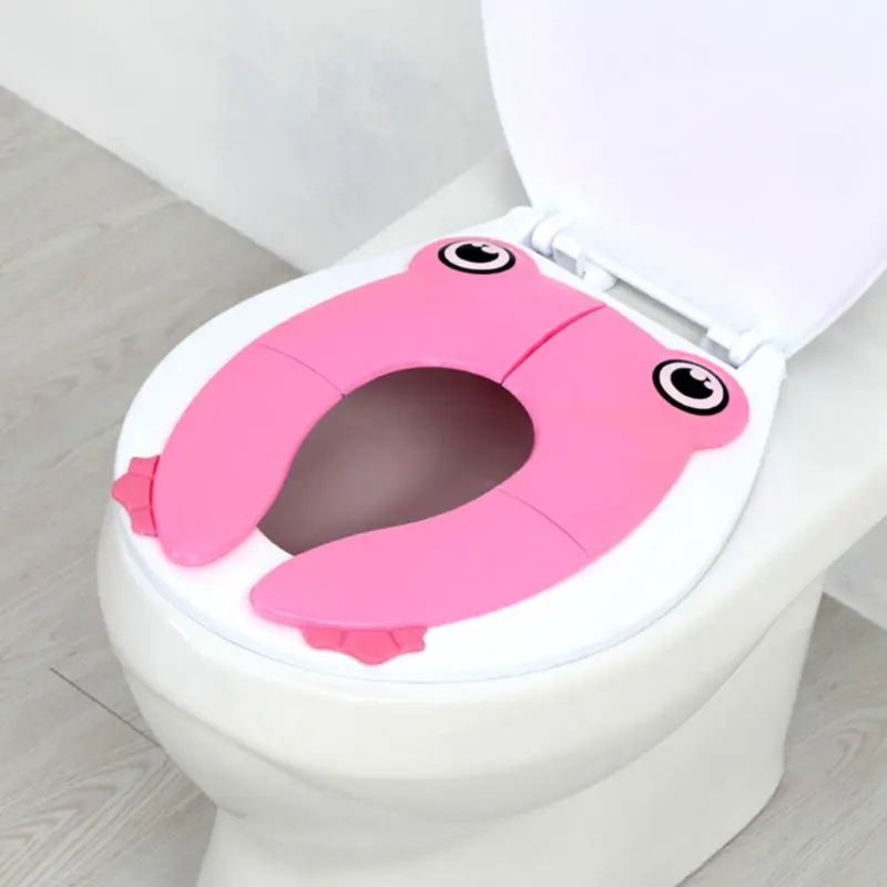 

Foldable Potty Training Toilet Seat Cover Non Slip Easy to Clean Pads for Kids