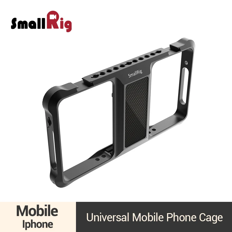 

SmallRig Universal Mobile Phone Vlogging Cage Video Shooting Phone Cage Accessories With Cold Shoe Mount -2391