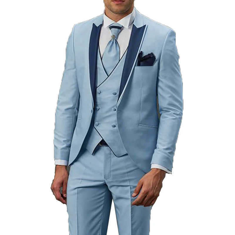 Trajes de novio celeste Clearance