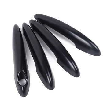 

Set Door Handle Covers For MINI R60 Countryman Cooper S 2011-2016 Car Trim Replacement Black Portable