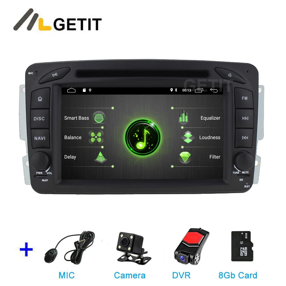 DSP 2G CAM DVR SD DSP 64G PX6 Android 9,0 автомобильный DVD мультимедиа радио gps для Mercedes Benz CLK W209 W203 W463 W208 Wifi Bluetooth стерео аудио - Цвет: DSP 2G CAM DVR SD