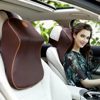 

Universal Car Headrest PVC Memory Foam Car Seat Head Neck Rest Cushion Support Relax Headrest Pillow Car Interior Accessories