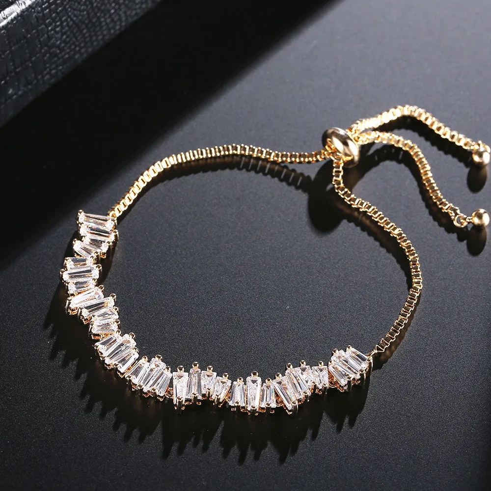 UILZ, Модный женский браслет, стразы, кубический цирконий, модный регулируемый браслет, ювелирное изделие, хороший браслет, подарок UB161