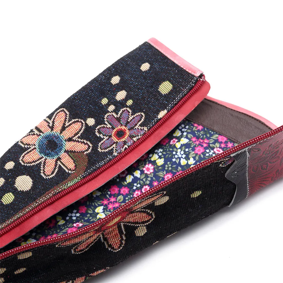 Fashion Patchwork Western Cowboy Boots Women Shoes Bohemian Genuine Leather Shoes Woman Vintage Side Zip Knee High Riding Boots (18)