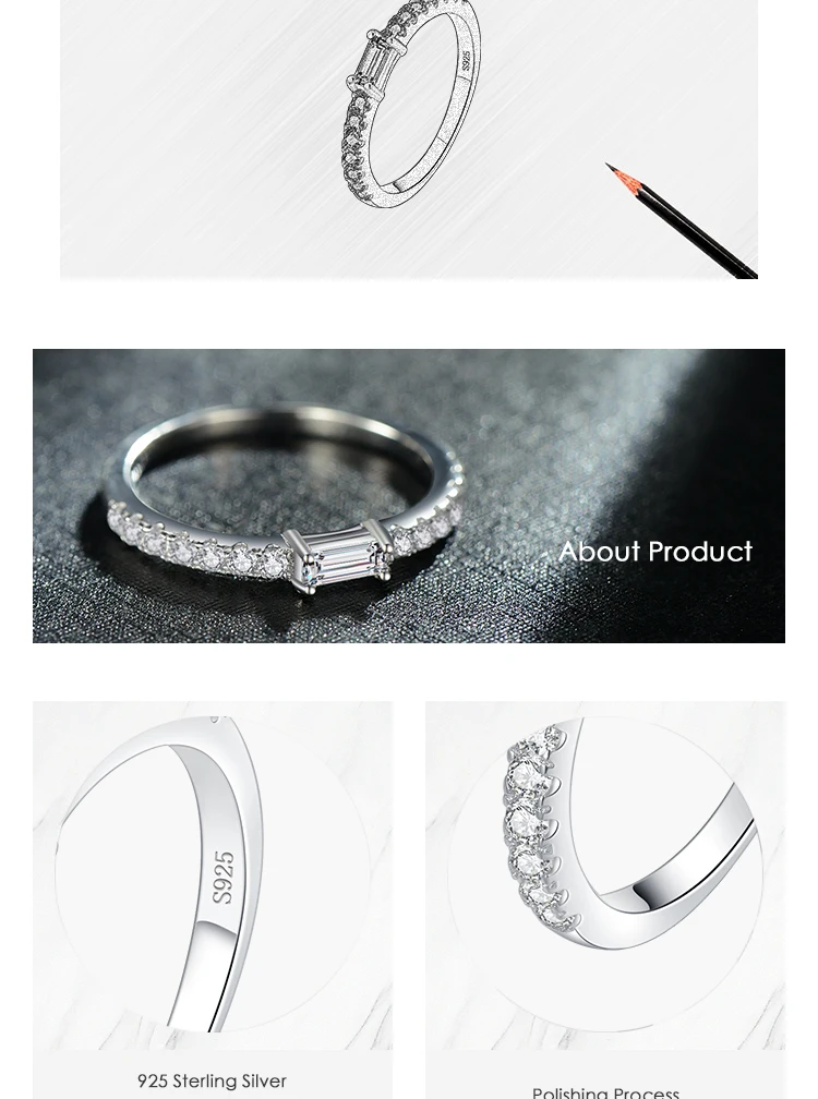 Modian Top Quality 100% Real 925 Sterling Silver Classic Charm AAAAA Zirconia Wedding Finger Rings For Women Fine Jewelry anel Modian Top Quality 100% Real 925 Sterling Silver Classic Charm AAAAA Zirconia Wedding Finger Rings For Women Fine Jewelry anel