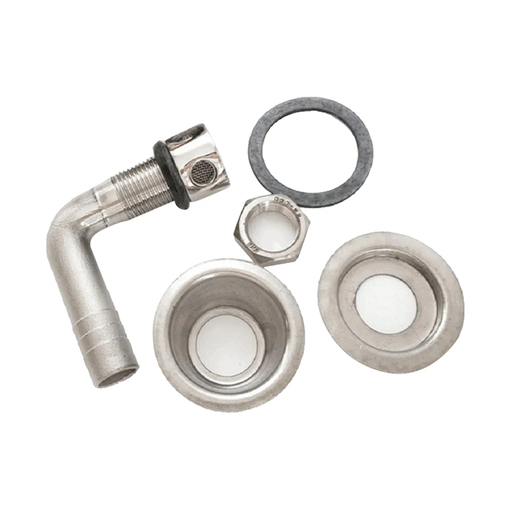 Marine Boat Flush Mount Fuel Gas Tank Vent for 5/8inch, Stainless Steel- Heavy Duty