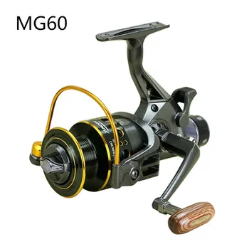 

Wheel Spinning Reel Front Rear Double Brake Foldable Rivers Lakes Ponds