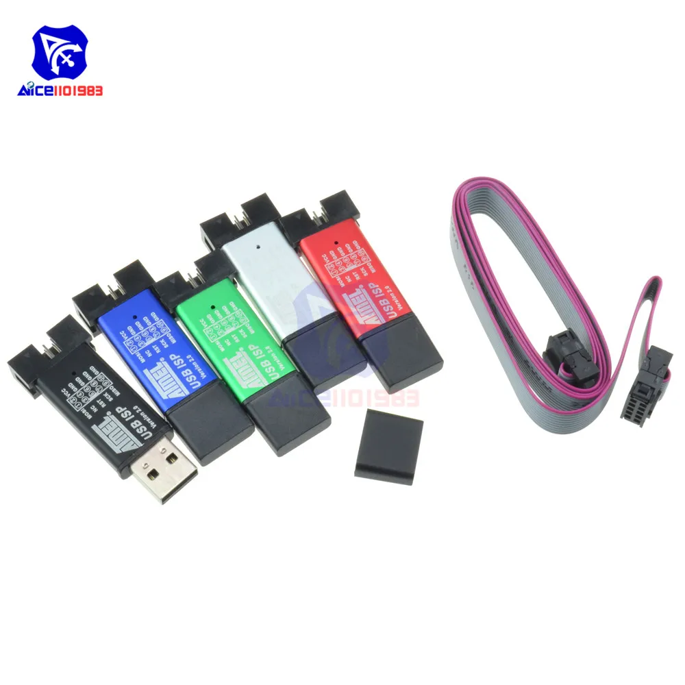 Diymore USBASP USBISP ISP программатор загрузчик для Arduino 51 ATMEL AVR с поддержкой 64 бит Win7 32Bit Win98