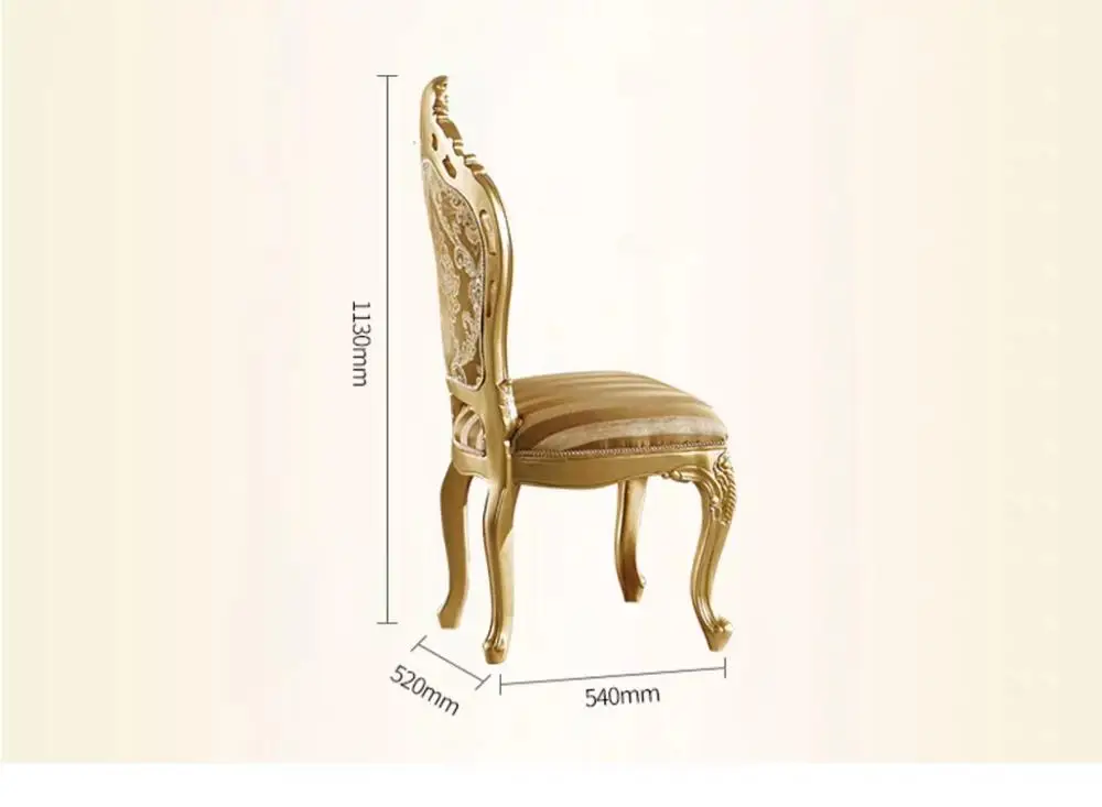 Итальянский классический дизайн чехол из натуральной кожи твердый деревянный обеденный стул мраморный обеденный стол набор - Цвет: single chair