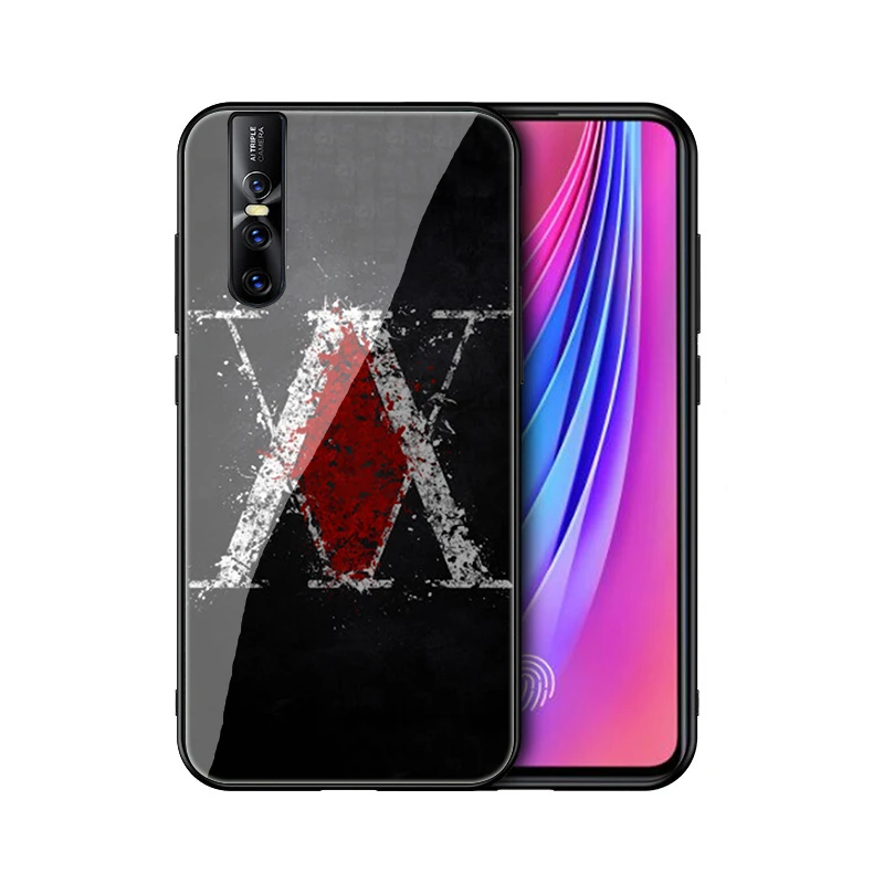 EWAU Hunter X Hunter закаленное Стекло телефон крышка для Vivo V5 Y89 Y85 V15 Y17 Y91 Y93 Y95 Y91C