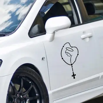 

Auto sticker Mary Rosary Compact Car Auto Trunk Body Bumper Window Decorative Decals Sticker Car stickers and decals