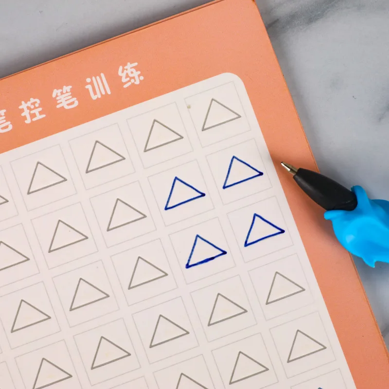 

Children's Pen Control Training Groove Copybook Repeated Use English Painting Practice Art Book Baby Copybook For Calligraphy