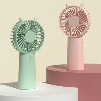 

Mini USB Portable Fan With Rechargeable Battery Small Desk Fans Handheld Air Cooler Conditioner For Dormitory Room Summer Tools