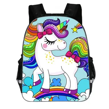 

13/16 Inch Children School Bags Cartoon Rainbow Unicorn Primary Backpacks Boy Girl Kids Satchel Schoolbag Backpack