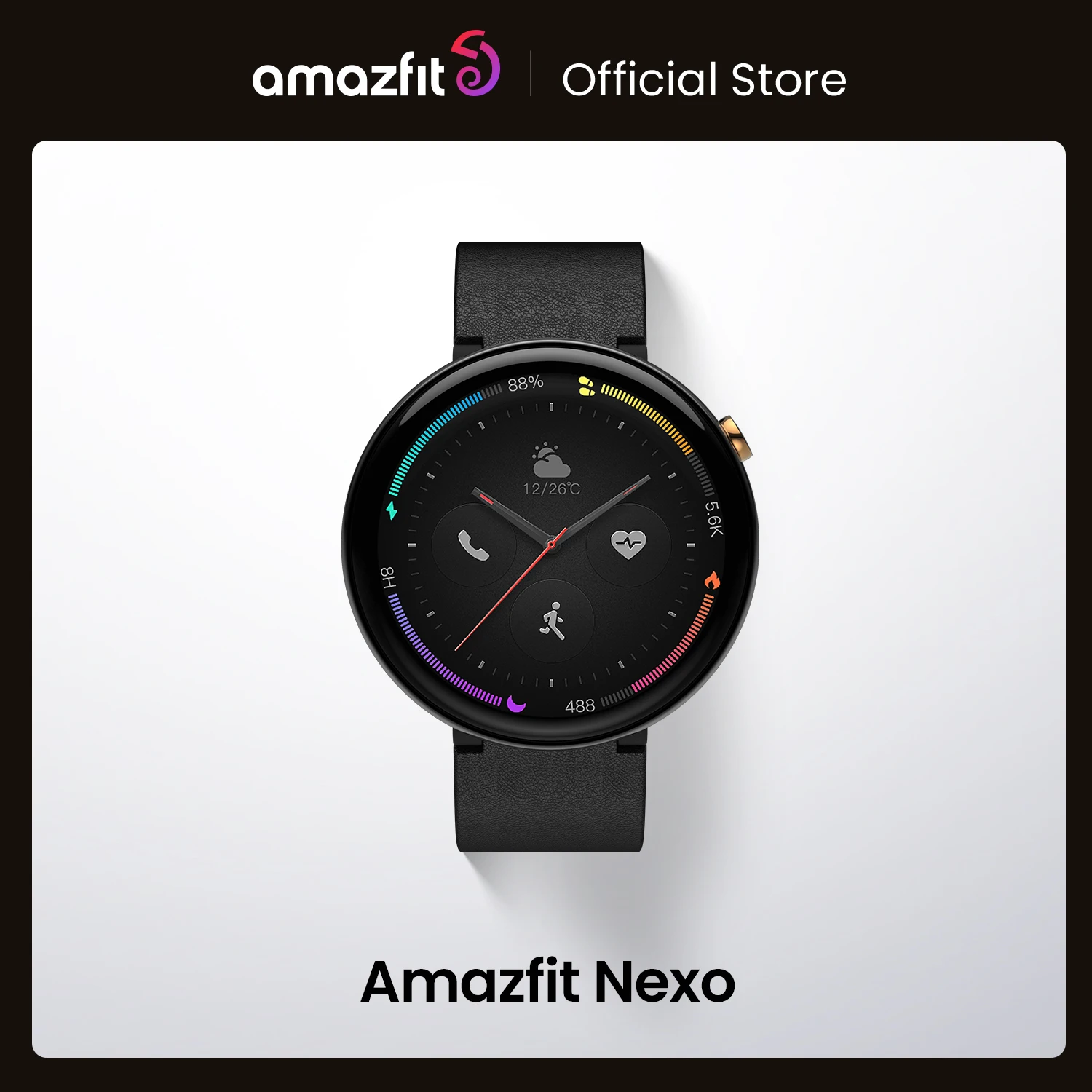 Original Amazfit Nexo GPS Smartwatch 10 Sports Modes 1.39 inch 2.5 D AMOLED Display Fitness Track Smart Watch 1