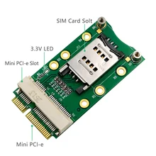 Mini pci-e adaptador cartão mpcie com slot para cartão sim para 3g 4g módulo usim slot para cartão extensão/wwan lte/gps cartão desktop portátil