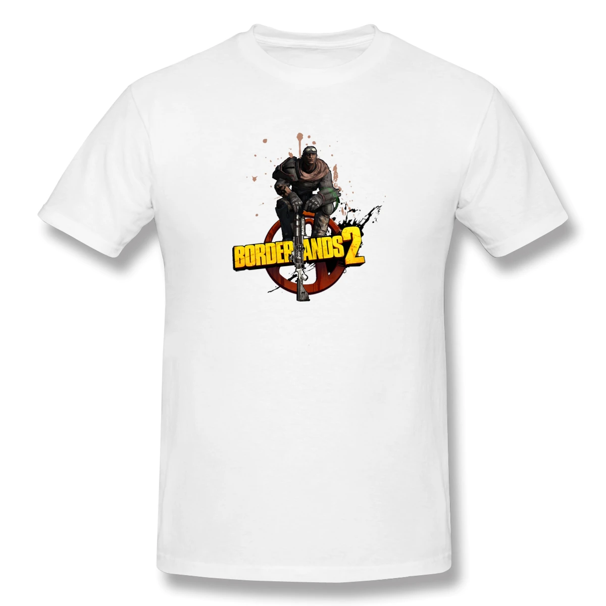 2019 Men's Basic Short Sleeve T-Shirt 3D Print t shirt Borderlands Man And Logo Cotton Funny T-shirt homme Top Tees