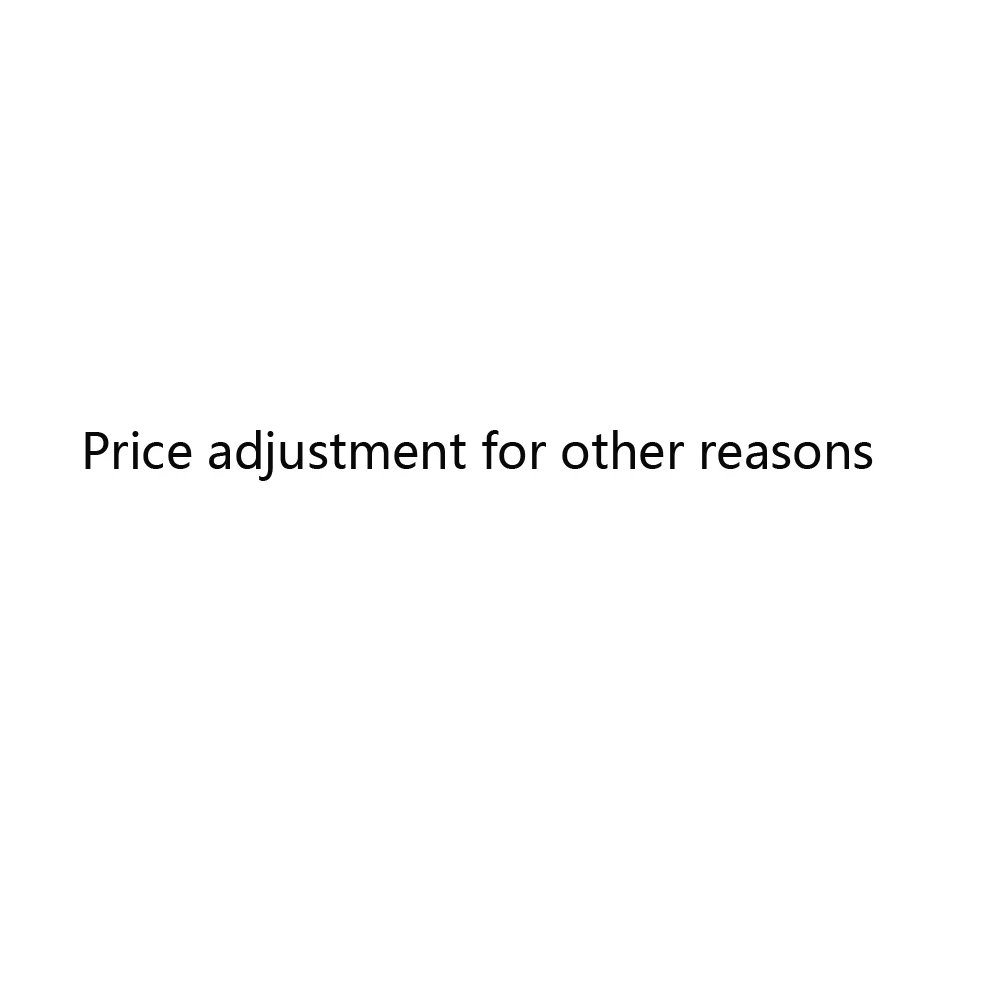 

Freight Other price adjustments