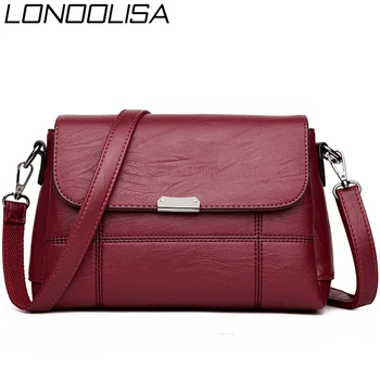 

LONOOLISA Luxury 3 Layers Leather Handbags Women Bags Designer Ladies Small Hand Crossbody Bags For Women 2019 Sac a Main femme
