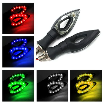 

VVTKK 2pcs FOR Motorcycle LED Turn Signal Moto Flasher Indicator Light DC 12V Universal Amber Blinker Lamp