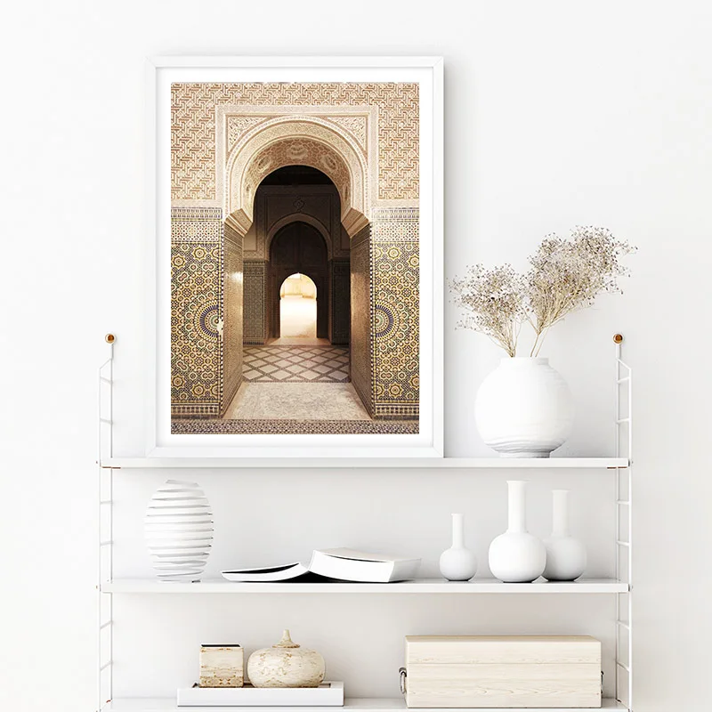 Islamic-Architecture-Morocco-Door-Vintage-Poster-Quotes-Canvas-Print-Modern-Religion-Muslim-Art-Painting-Wall-Decoration (2)