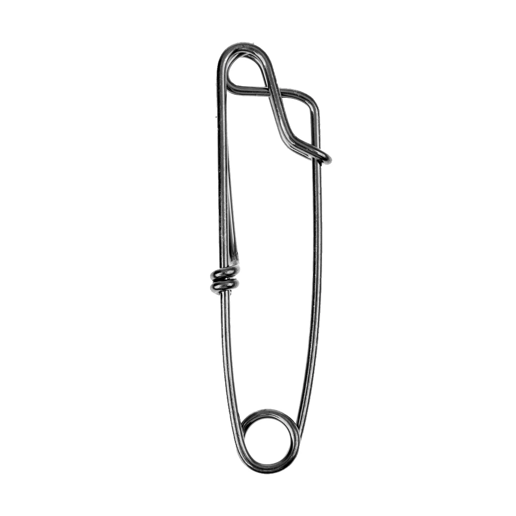 60x Long Line Clips Fishing Connectors Stainless Steel Snap Longline Branch Hanger Tuna Clip