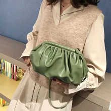 Роскошная дизайнерская посылка с облаками, женская сумка-клатч, плиссированная сумка-мессенджер на плечо, Милая женская сумка через плечо HW649