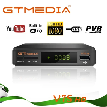 

gtmedia v7s hd receptor Satellite Receiver Satellite Decoder DVB-S2 Tuner DVB S2 TV Receiver v7 internet Youtube Network Sharing
