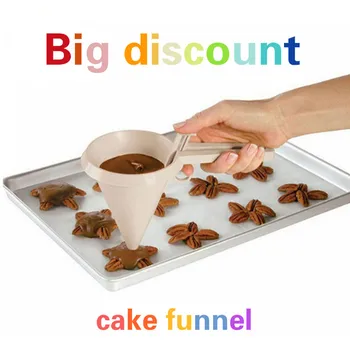 

1pcs Chocolate Batter Cream Funnel for Baking Cake Decoration Tool Dispenser Cupcake Patisserie Adjustable Cake Mould Bake Tools