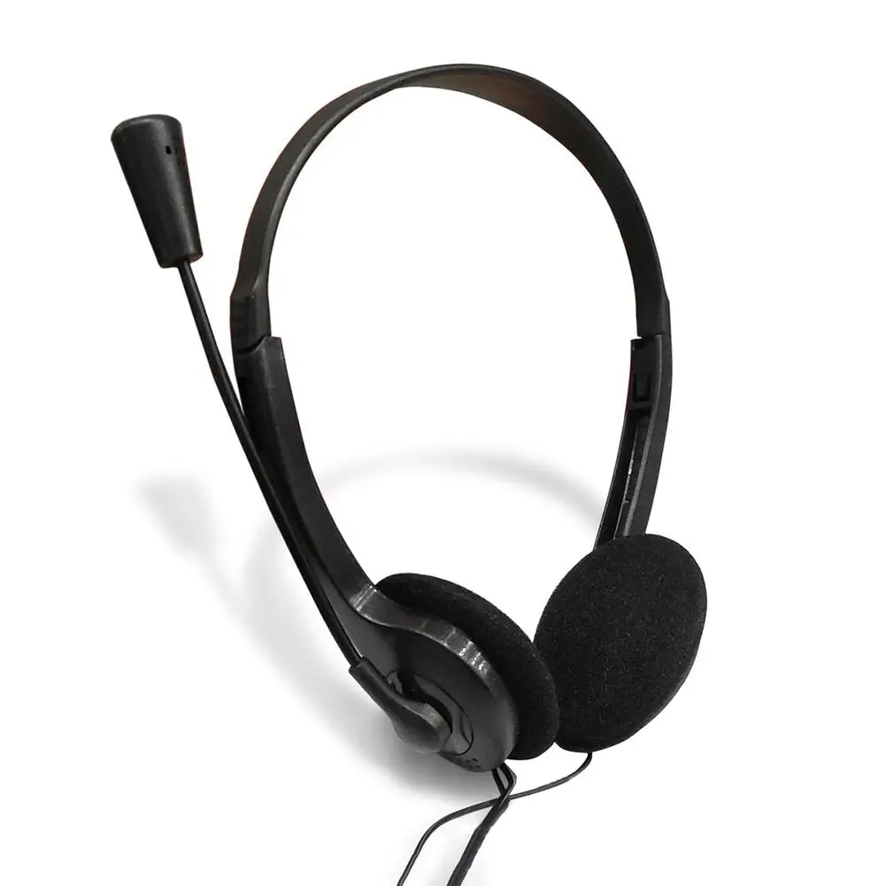

3.5mm Wired Over-Ear Headphone Stereo Headset with Microphone for PC Laptop