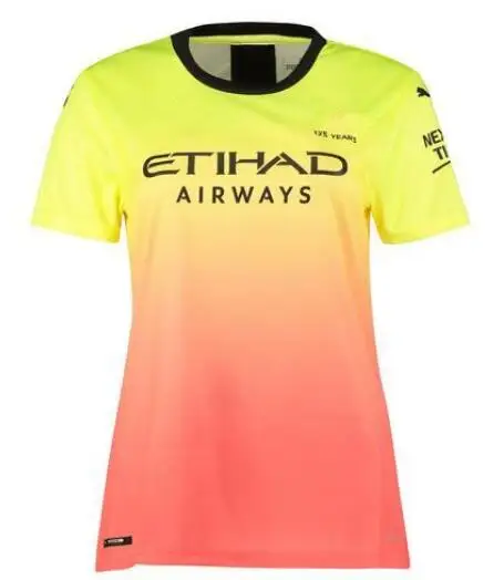 Для женщин и девочек KUN AGUERO MAN CITY 19 20 футбольная майка SILVA maillot SANE женская футбольная рубашка 3-го третьего Стерлинга - Цвет: Women