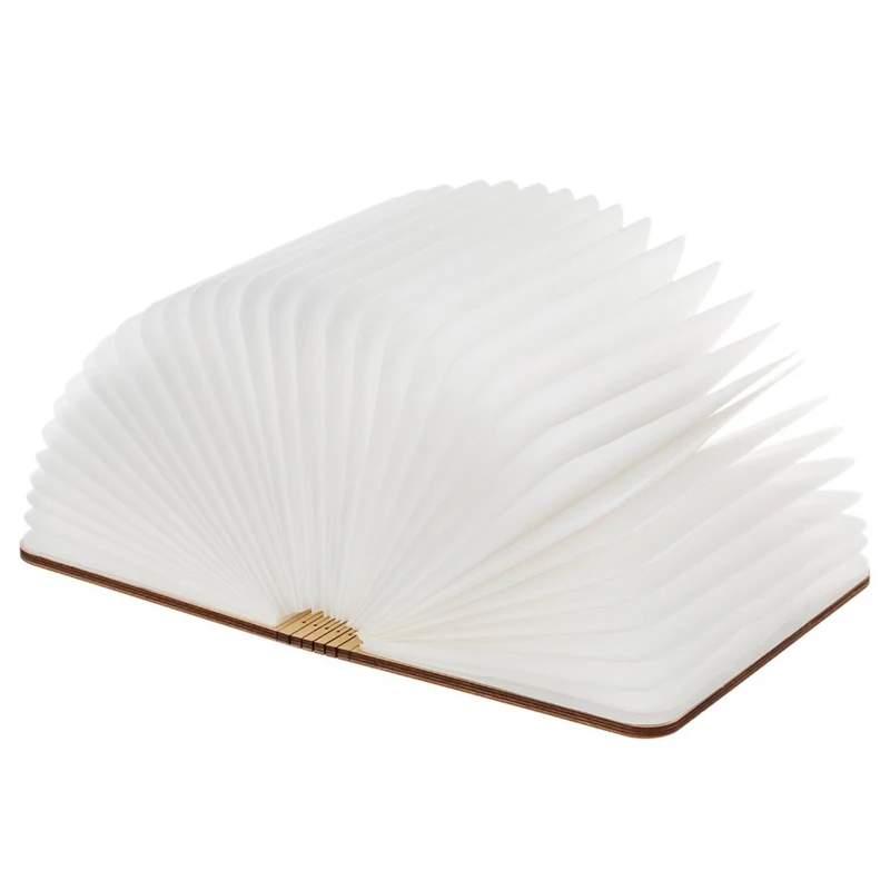 

TOP!-LED Lamp 500 Lumens Folding Book Shaped with 2500mAh Lithium Battery Replaceable Bedside Lamp Night Light Warm White Light