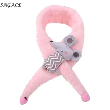 SAGACE шарф Chrildren маленькая мышка Детский плюшевый мультяшный милый крест шарф Удобная Шаль Обертывание сексуальный кольцевой шарф для девочки шарф с животными