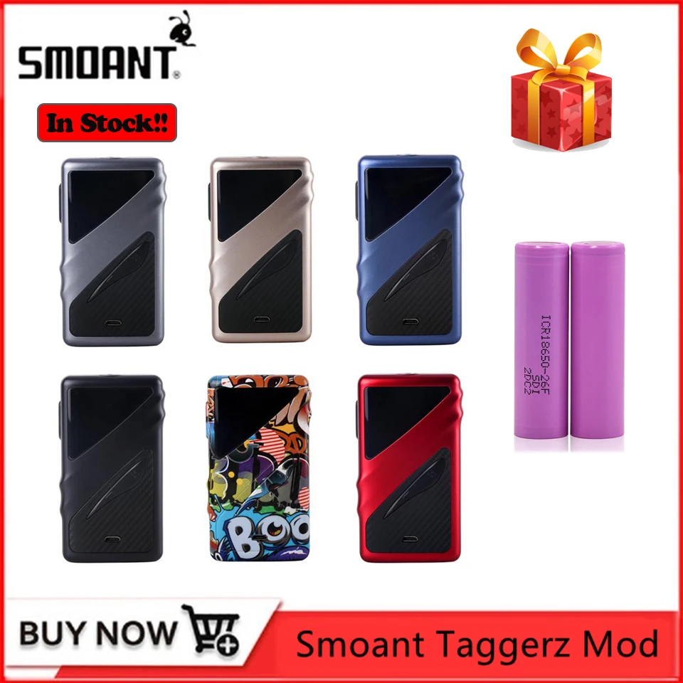 Мод Smoant Taggerz 200 Вт с двойным аккумулятором 18650 OLED экран TC бокс мод электронная