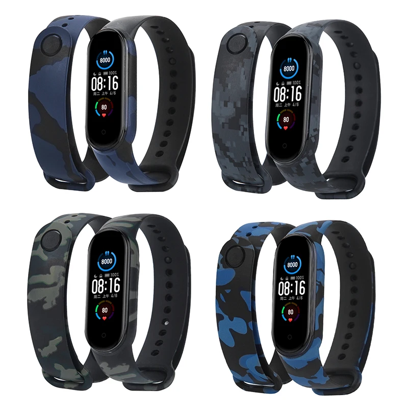 Graffiti style Strap For XiaoMi Mi Band 3 4 5 6 Silicone Wrist Strap For XiaoMi MiBand 6 sports strap for mi band 5 3 4 bracelet