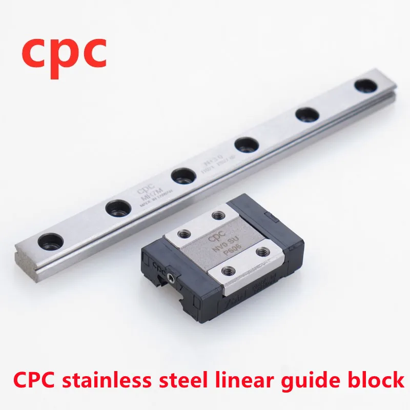 

CPC Linear Guide Block Original Taiwan Stainless Steel MR9MN MR12MN MR9ML MR12ML Match MR9M MR12M Linear Rail For 3D Printer CNC