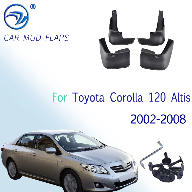 

Литая щитка от грязи для Toyota Corolla 120 Altis 2002-2008, брызговики для седанов, брызговики от грязи, брызговики от грязи 2003 2004 2005 2006