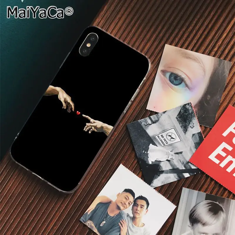 MaiYaCa Давид Finger Art Эстетическая рука создание телефона чехол для Apple iphone 11 pro 8 7 66S Plus X XS MAX 5S SE XR чехол