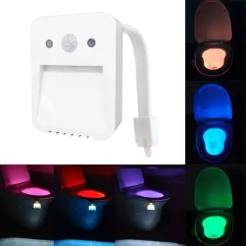

Toilet Night Light Motion Sensor 16 Colors Cycle Change Aromatherapy Induction Light Hotel Indoor/Outdoor Bathroom